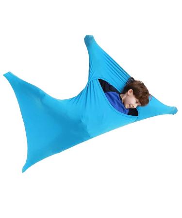 ZYUBOESO Special Supplies Sensory Body Sock Full Body Wrap to Relieve Stress Stretchy Breathable Cozy Sack for Children with Processing Disorderthe (Color : Sky blue Size : M/Medium) M/Medium Sky Blue