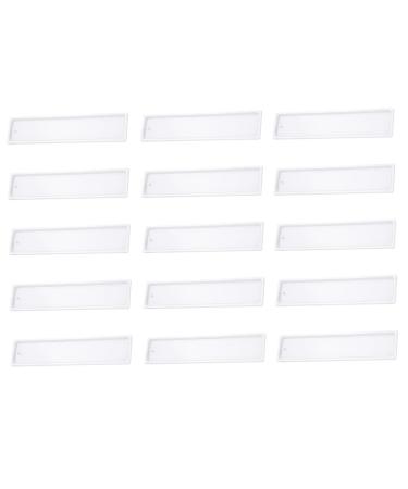 Operitacx 15pcs Silicone Mold Epoxy Resin Diy Crystal Epoxy Mold Soap Molds Blank Bookmark Mould Books Simple