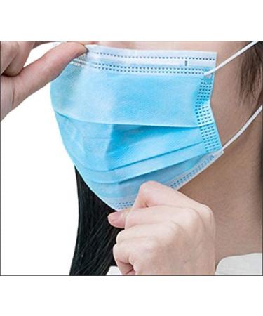 50-Piece Disposable Procedural Face Masks for Mouth and Nose Safety Protection - 3-Layer Filter Barrier - Manufactured and Sold by DecoPro - Buy Online on SooperMarket.com