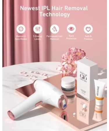 Permanent IPL Laser Hair Removal for Women & Men - At-Home Painless 999 999 Flashes for Armpits Back Legs Arms Face & Bikini Line - Buy Online on SooperMarket.com