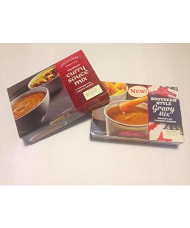 Mayflower Medium Curry Sauce 255g and Mayflower Southern Style Gravy 255g