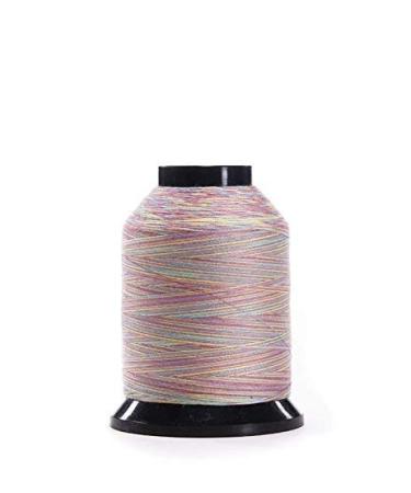 Finesse Thread Variegated Colors | 100% Polyester, 3ply, 50wt, Variegated Thread | 1500yds Stackable Thread Cones | 100% Polyester Thread for Quilting and Sewing (Pastels)