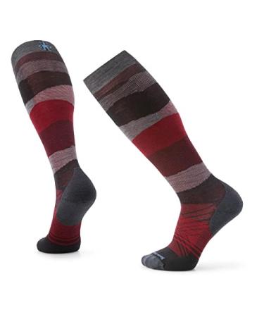 Smartwool Ski Targeted Cushion Pattern OTC Socks - Men's Charcoal Large