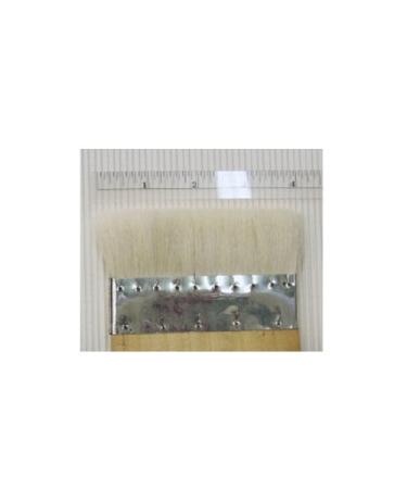 Yasutomo Hake Flat Wash Brush with Metal Ferrule  Sheep Hair Bristles  3 7/8 inch (BFC6)