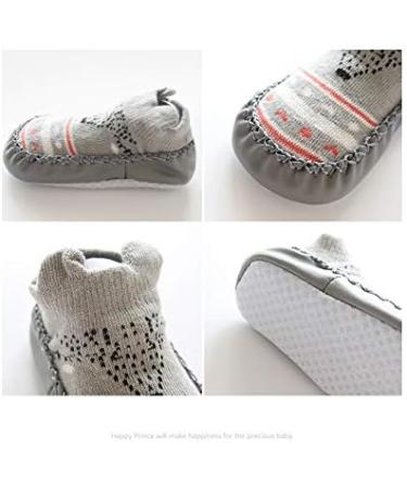 XM-Amigo Baby Boys Girls Indoor Slippers Anti-Slip Socks Shoes 0-6 Months Blue Set01 - 4 Pairs - Buy Online on SooperMarket.com