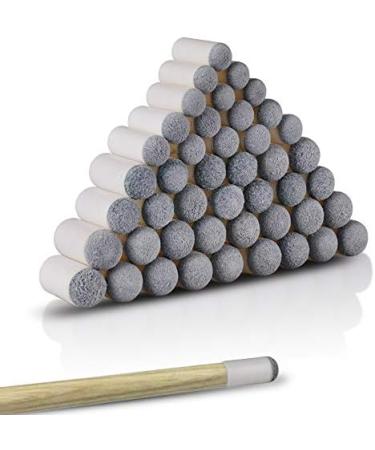 50-Piece Pool Cue Tips Set | Slip-On Billiard Cue Tips Replacement in 4 Sizes (9mm, 10mm, 12mm, 13mm) - Buy Online on SooperMarket.com