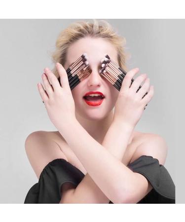 DFHBFG 12-Piece Professional Eye Shadow Brush Set | Complete Makeup Tools for Flawless Eyes | International Shipping Available - Buy Online on SooperMarket.com