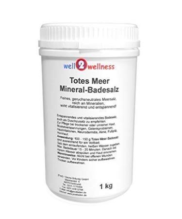 Dead Sea Mineral Bath Salt/Sauna Salt Coarse 1.0 kg - 100% natural from the Dead Sea 1 kg (1 pack)