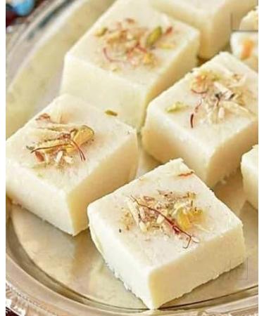 Rakhi Diwali Special (White Barfi 400g) Mithai Gift Hamper for Brother Sister Delicious Indian Traditional Sweets Best Gift For All Occasions Tasty Treat For Family & Friends Sold By Kidzbuzz