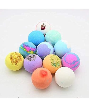 Handmade Bath Bombs Gift Set with Natural Essential Oils - Perfect Birthday Gift for Women, Kids, Men - 12 Piece Bubble Bath Bombs Set - Buy Online on SooperMarket.com
