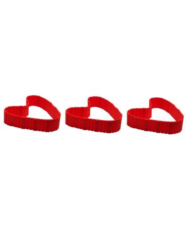 HOMSFOU 3pcs De para Gelatinas Silicone Molds Silicone Cake Molds Jelly Molds Baking Mold Chocolate mediumx3pcs
