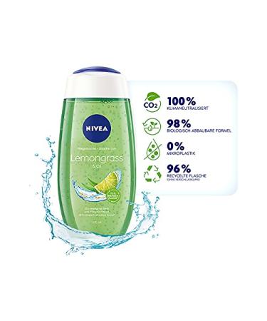 NIVEA Lemongrass & Oil Nourishing Shower Gel 250ml | Refreshing Biodegradable Formula with Nourishing Oil Beads & Revitalising Fragrance - Shop Internationally - Buy Online on SooperMarket.com
