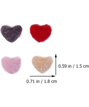 Minkissy Decoraciones Para U as Acrilicas Nail Art Fluffy Pom Balls: 3D Magnetic Nail Art Balls Heart Shaped Detachable Nail Art Fluffy Pom Poms Plush Balls for Nail Decor 5 Bags Heart Decor - Buy Online on SooperMarket.com