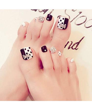 YIMART 500Pcs Clear Fake Toenail Tips Set for DIY Salon Foot Manicure - Full Cover False Toe Nail Decoration Stickers - Nail Art Tools - Buy Online on SooperMarket.com