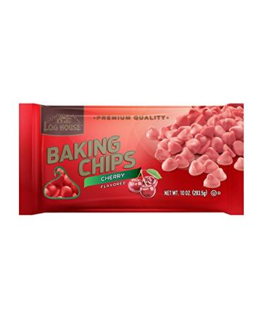 Log House Cherry Flavored Chips, 10-Ounce Packages (Pack of 6)