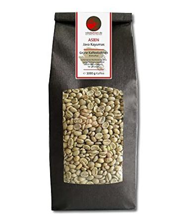 Green coffee beans Java Kayumas (highland raw coffee beans 1000g) Mocha 1000g