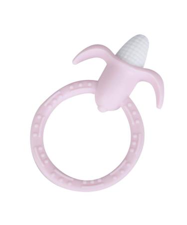 Infant Silicone Teether - BPA Free Soft Pink Teething Toy for Toddlers | Safe Chewing & Soothing Solution - Buy Online on SooperMarket.com