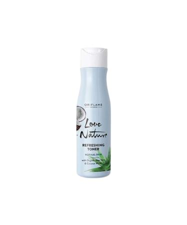 Oriflame LOVE NATURE Refreshing Toner with Organic Aloe Vera & Coconut Water 150ml