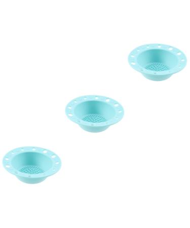 Ipetboom 3 Pcs Makeup Brush Clean Silicone Bowl mediumx3pcs Greenx3pcs
