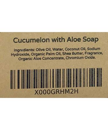 YANKEETRADERS All Natural Vegan Cucumelon with Aloe Soap - Handmade Soap Bars (2) for Eco-Friendly Skincare - Buy Online on SooperMarket.com