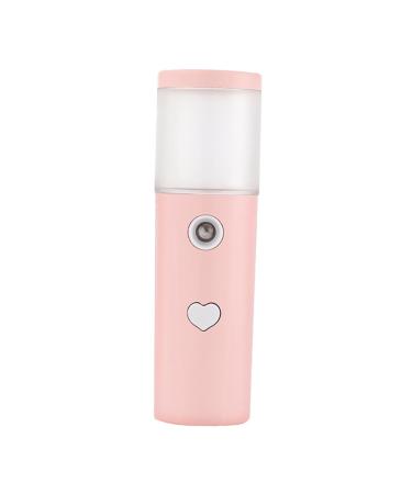 Baluue Facial Humidifier Mini Humidifier Facial Mist Sprayer Skin Moistener Nano Misting Sprayer Abs Pink