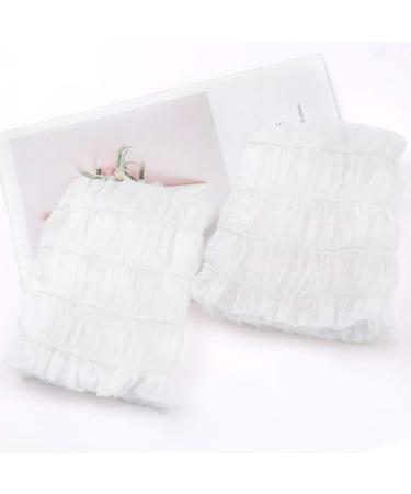 100 Pieces Non-woven Disposable Elastic Hair Wraps Disposable Hair Headbands for Home Use Hotel Spa and Hair Salon - Buy Online on SooperMarket.com