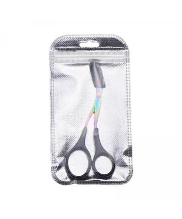 Predolo 5x eyebrow scissors with comb eyebrow shaping cutting shears auxiliary tools personal accessories precision trimmer for cosmetics