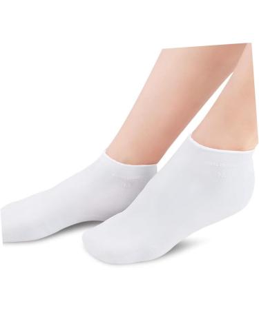 Healeved 3 Pairs Gel Socks Footies Socks for Women Lined Socks Lotion Socks Anti Cracking Foot Socks High Heel Protectors Socks for Heels Spa Socks Cracked Women's Invisible Sebs Stocking 16.5x8.5cm - Buy Online on SooperMarket.com