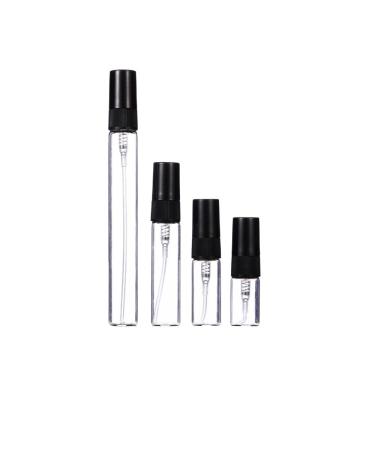 GeRRiT Fine Mist Spray Dispensing Bottle Portable Mini Empty Perfume Glass Spray Clear Empty Fine Mist Travel Bottle Set Refillable Containers for Cleaning Gardening Plant