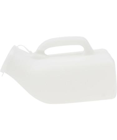 1200 ML Male Urinal with Cap Reusable Plastic Men Elderly Urinal Accessories for Home Elderly Urinal White - Buy Online on SooperMarket.com