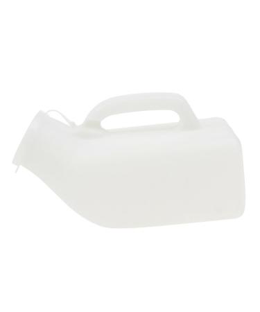 1200 ML Male Urinal with Cap Reusable Plastic Men Elderly Urinal Accessories for Home Elderly Urinal White