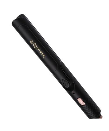 PLAFOPE 1pc Hair Curler Electric Hot Comb Curling Wand Hair Straightening Comb Hair Straightener and Curler US Plug Black