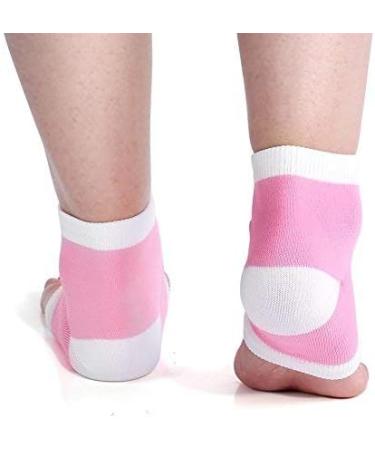Moisturizing Heel Socks Open Toe Socks Cracked Gel Heel Socks for Dry Hard Cracked Heels Toeless Spa Socks Heel Repair Socks for Women Foot Care Gel Moisturizer Socks (Pink) - Buy Online on SooperMarket.com