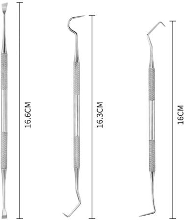 RHXWFDG 3 Pcs Pet Tooth Scaler Cleaning Kit Dog Dental Tooth Scaler Stainless Double Headed Tarter Remover Pet Dental Tools Pet Teeth Cleaning Tools for for Dogs Cats - Buy Online on SooperMarket.com