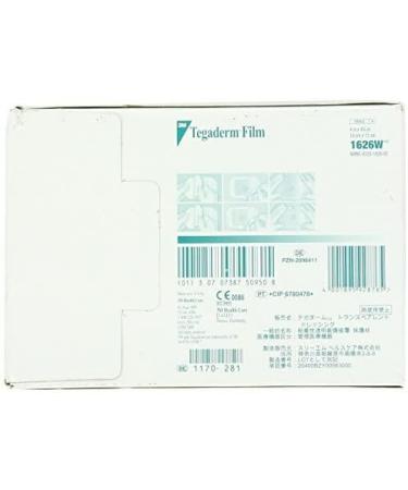 3M Tegaderm Transparent Dressing 4 x 4.75 (10 x 12 cm) 25/Box 1626W - Pack of 25, for Wound Care - Buy Online on SooperMarket.com