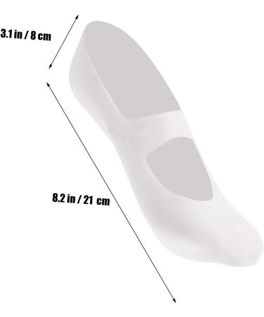 Mikinona 1 Pair Cracked Heel Socks Silicone Moisturizing Socks Cooling Heel Repair Socks Plantar Silicone Socks Heel Sleeves Arch Socks Compression White Beach Ballet Socks Men and Women - Buy Online on SooperMarket.com