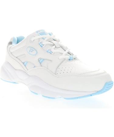 Propet Women's Stability Walker Walking Sneakers Shoes - Black/White/Light Blue - Size 10 - Buy Online on SooperMarket.com