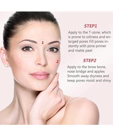 Magical Waterproof Pore Eraser & Matte Primer Stick - 2pcs Set for Face | Hydrating & Invisible Pore Makeup Blur Stick - Buy Online on SooperMarket.com