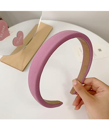 YALLNASL Chunky Padded Headband for Women - Purple Sponge Wide Hairband - Non Slip Puffy Soft Head Band for Girls - Buy Online on SooperMarket.com