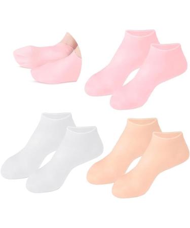 Dajidafu 3 Pairs Moisturizing Socks Foot SPA Pedicure Socks Anti-Drying Sock Repair Heel Protector Foot Care Tool for Woman - Buy Online on SooperMarket.com