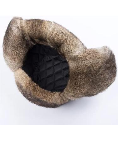 Unisex Faux Fur Trapper Hat - Winter Bomber Cap for Skiing & Hunting in Brown - Buy Online on SooperMarket.com