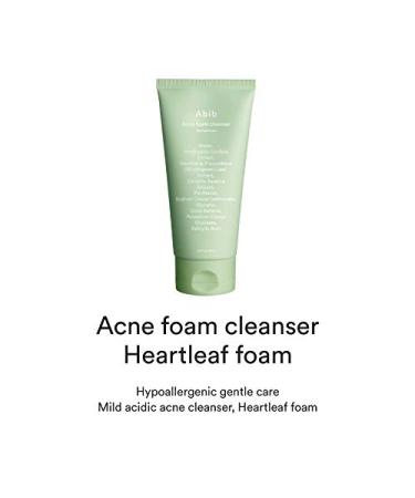 Abib Acne Foam Cleanser 5.07 fl oz - Hydrating Daily Facial Cleanser for Acne Care with Panthenol B5 - Mild Acidic Formula for Irritated Skin - Buy Online on SooperMarket.com