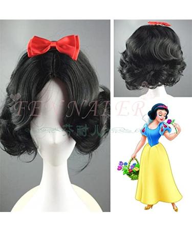 Snow White Hair Ralph Breaks The Internet Cosplay Wig Princess Rapunzel Belle Aurora Moana Moana Cinderella Jasmine Ariel Tiana Snow White