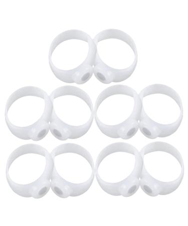 PLAFOPE 5 Pairs Toe Ring Slimming Silicone Foot Ring Weight Loss Toe Ring Toe Magnetic Tool Acupoint Covers Toe Use Acupoint Supply Toe Acupoint Covers Elastic Toe Covers Home Toe Covers