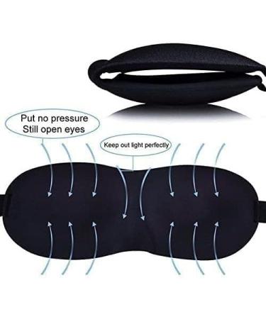 3D Eyeshade Sleep Mask | Natural Eye Sleeping Mask for Men and Women | Soft Blindfold for Travel | Multicolor | 1 Count - Buy Online on SooperMarket.com