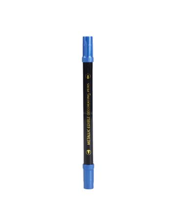 Food Coloring Pens Color Double Sided Edible Food Coloring Marker with Fine and Thick Tip Food Grade Marker Blue