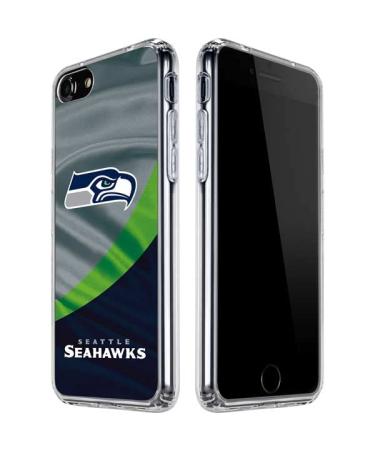 Skinit Clear Phone Case Compatible with iPhone SE - Officially Licensed NFL Seattle Seahawks Design