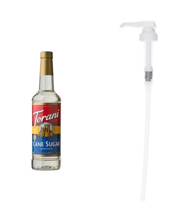 Torani Cane Sugar Sweetener 750ml PET and Torani Flavored Flavour Syrup Pump for 750ml