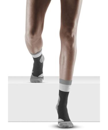 CEP Women's Hiking Light Merino Mid Cut Socks | Compression Trekking Socks for Stability & Comfort | 27 Stone Grey - Buy Online on SooperMarket.com