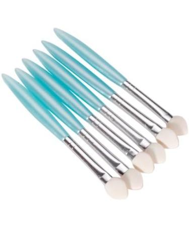 6Pcs One-ended Soft Foam Head Stick Applicator Sponge Eyeshadow Brushes Pro - Buy Online on SooperMarket.com